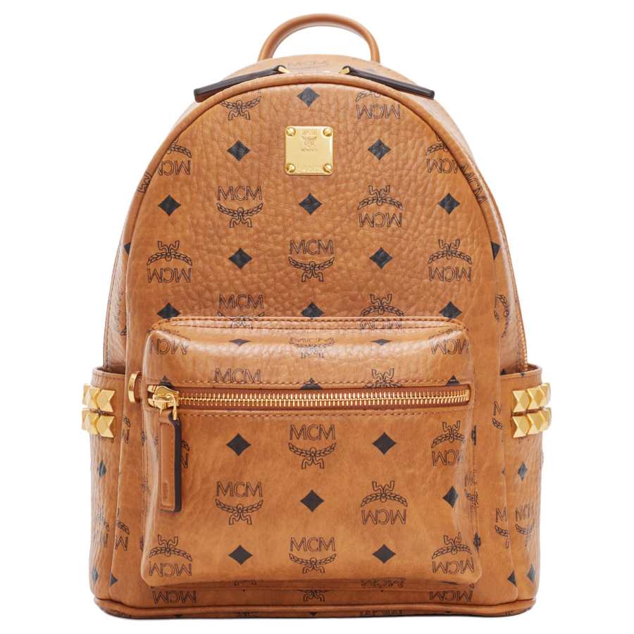 MCM MCM Stark Artificial Leather Backpack Small Women's Brown