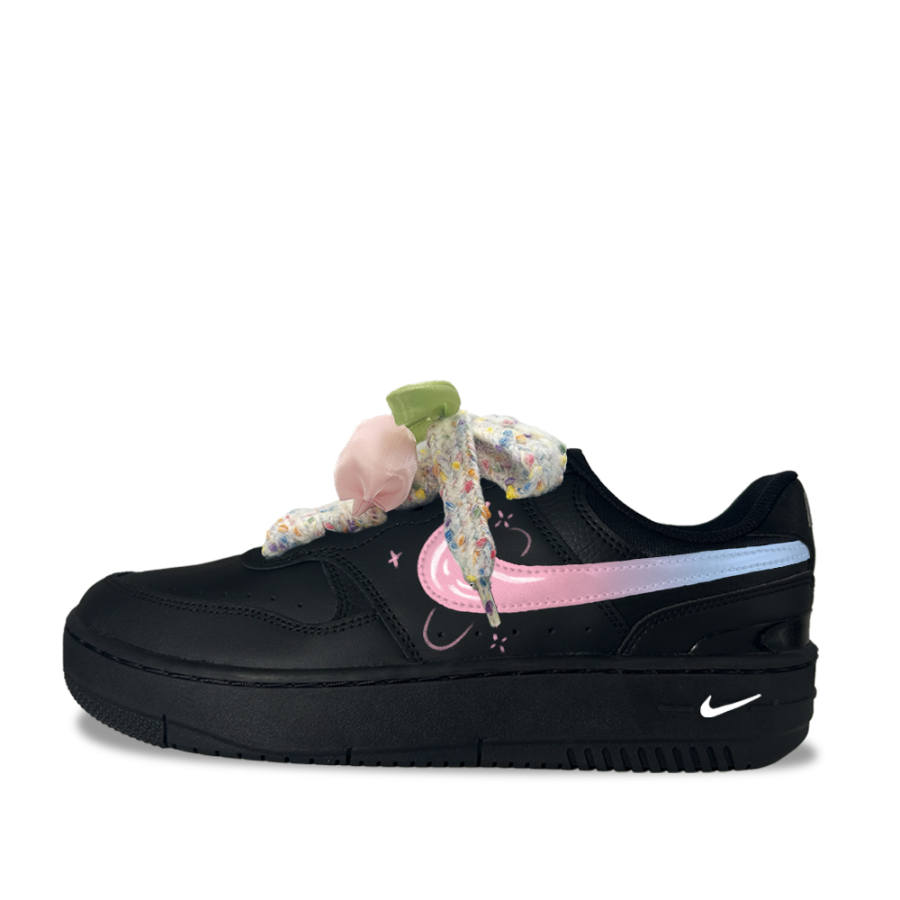 Nike Nike Gamma Force Flower Jacquard Star Dream Synthetic Leather Low top Skateboard Shoes Women's Black