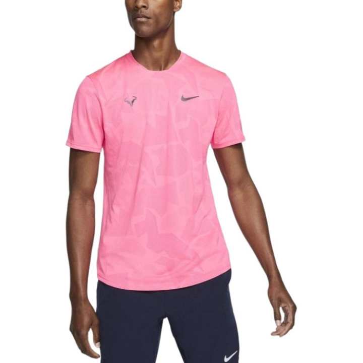 Nike Nike T Shirts Men's Pink Crew Neck Moderate