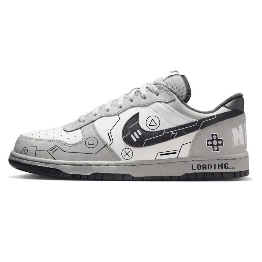 Nike Nike Big Gaming Collection PS5 Abrasion Resistant Slip Resistant Low top Skateboard Shoes Unisex Haze Gray
