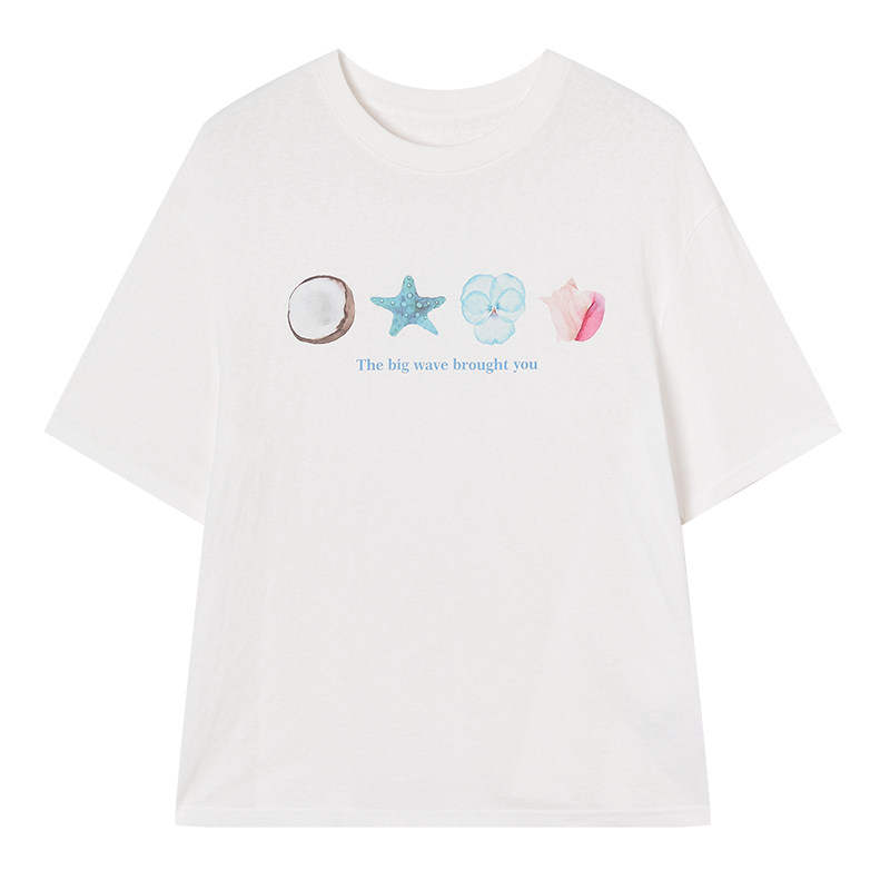 XIANGYING Drop Shoulder Sleeve T Shirt Women's