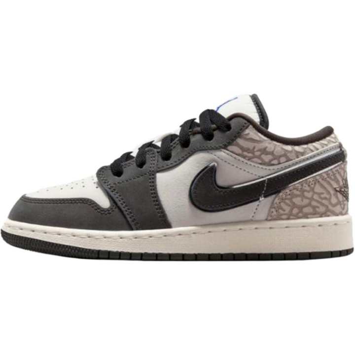Jordan Jordan Air Jordan 1 Low top Basketball Shoes Black White Umber Unisex
