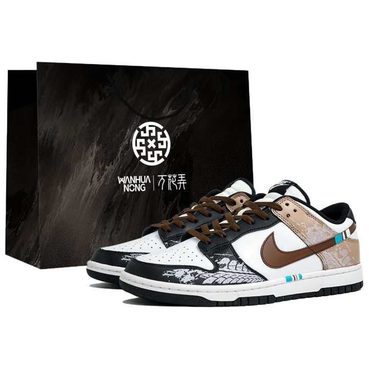Nike Nike Dunk Kaleidoscope Lane, Hidden Path, Shopping Bag Abrasion Resistant Low top Skateboard Shoes Unisex