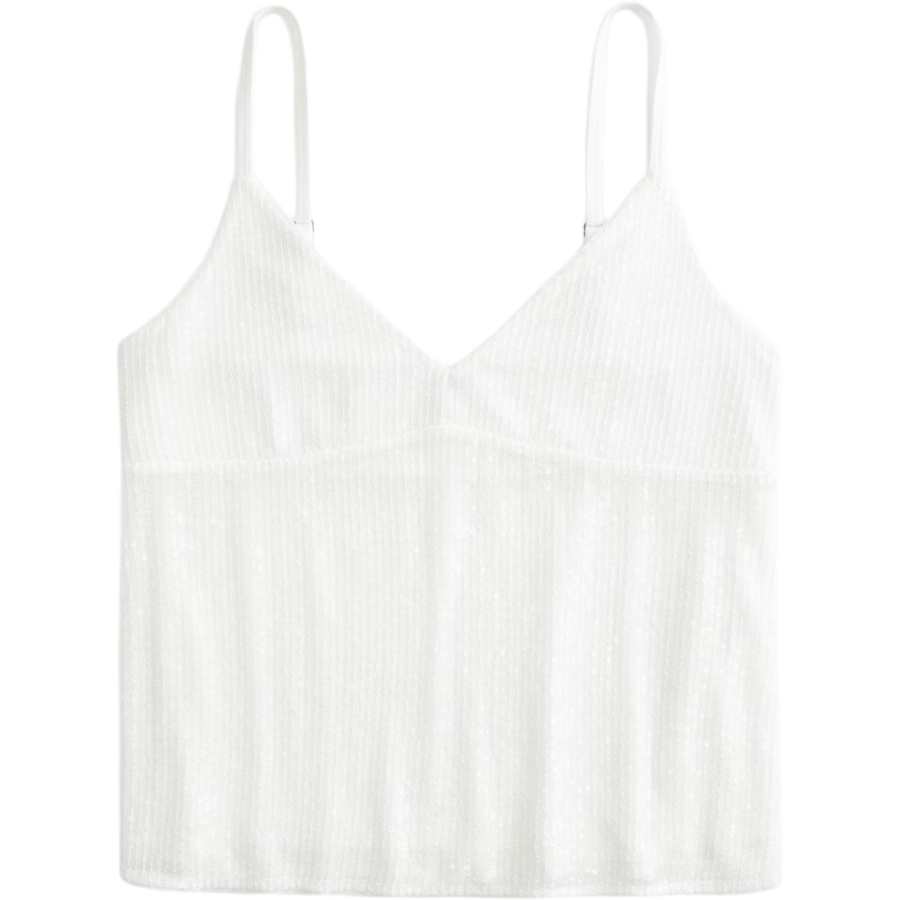 Hollister/ Camisoles Women's White V Neck Moderate Other