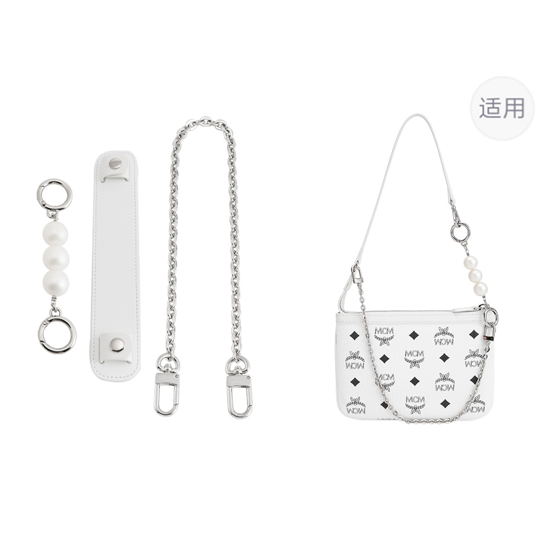 Luxury Care Artisan Workshop Metal Bag Straps Women's Silver/Gold Tone/Black