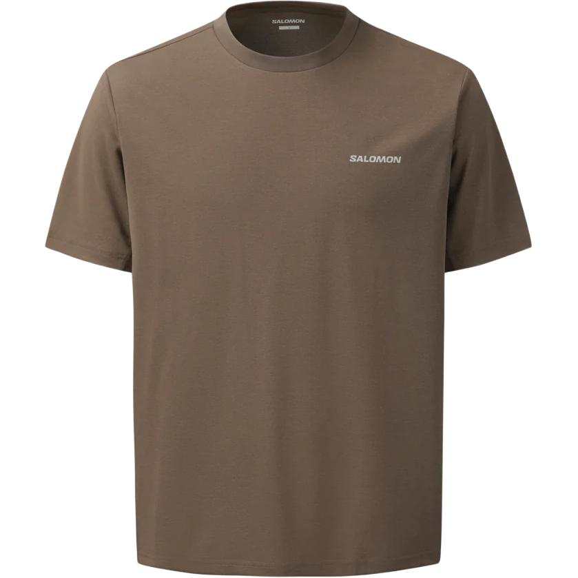 SALOMON T Shirts Men's Brown Crew Neck