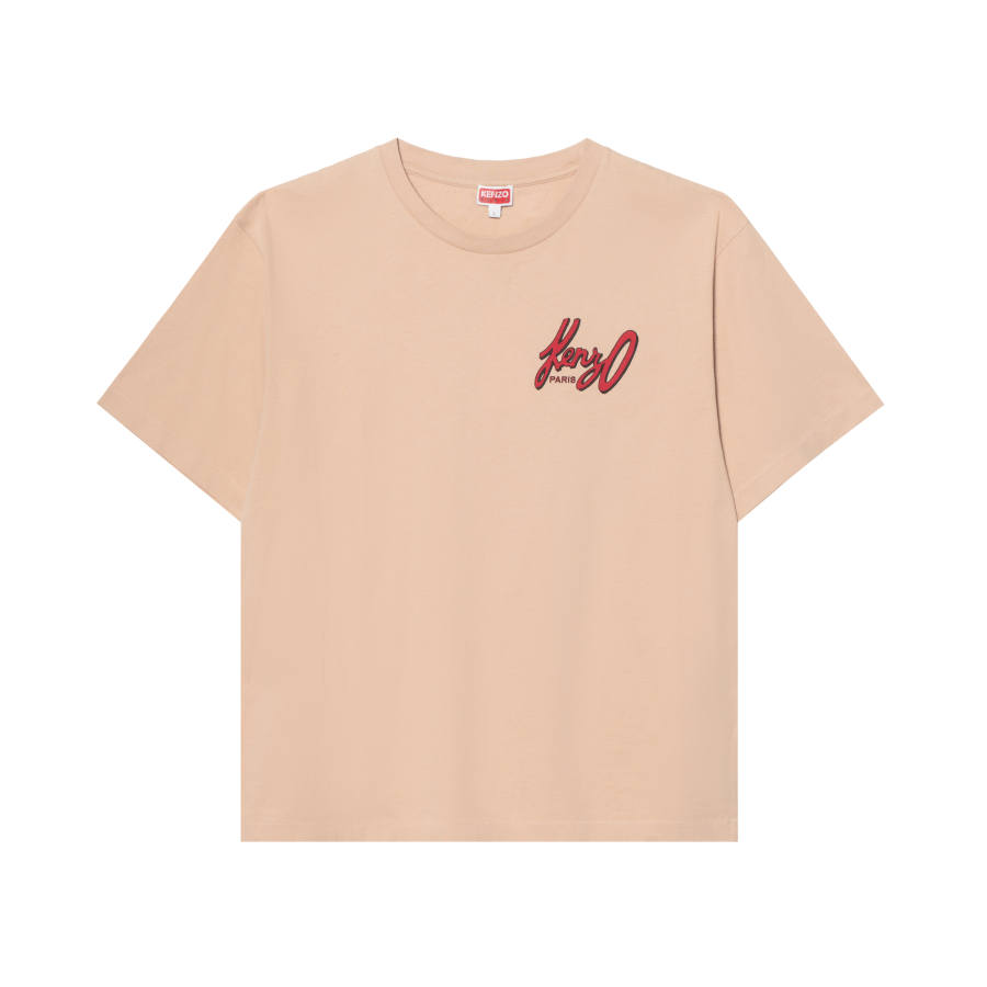 KENZO T Shirts Men's Beige Crew Neck Moderate Straight Fit