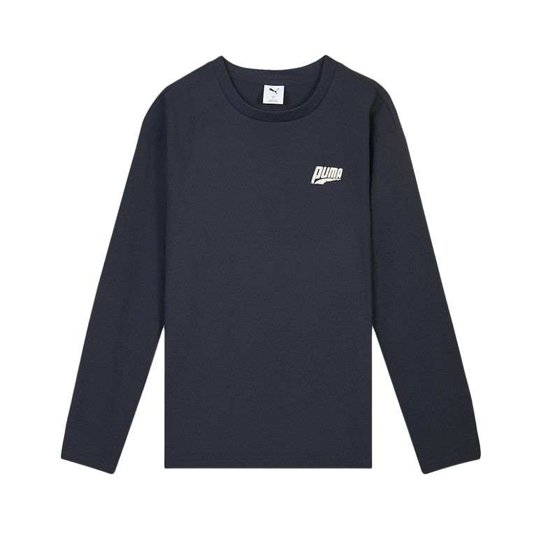 PUMA T Shirts Unisex 16 Blue Crew Neck Moderate