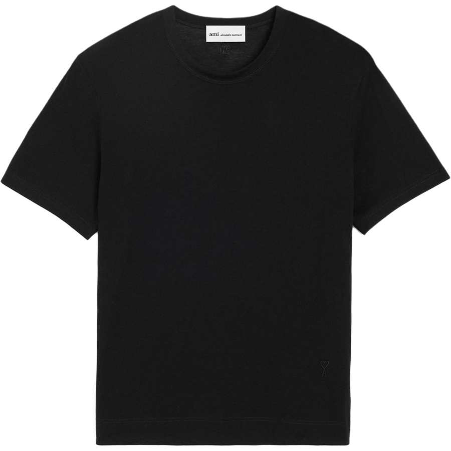 AMIPARIS T Shirts Unisex Black Crew Neck