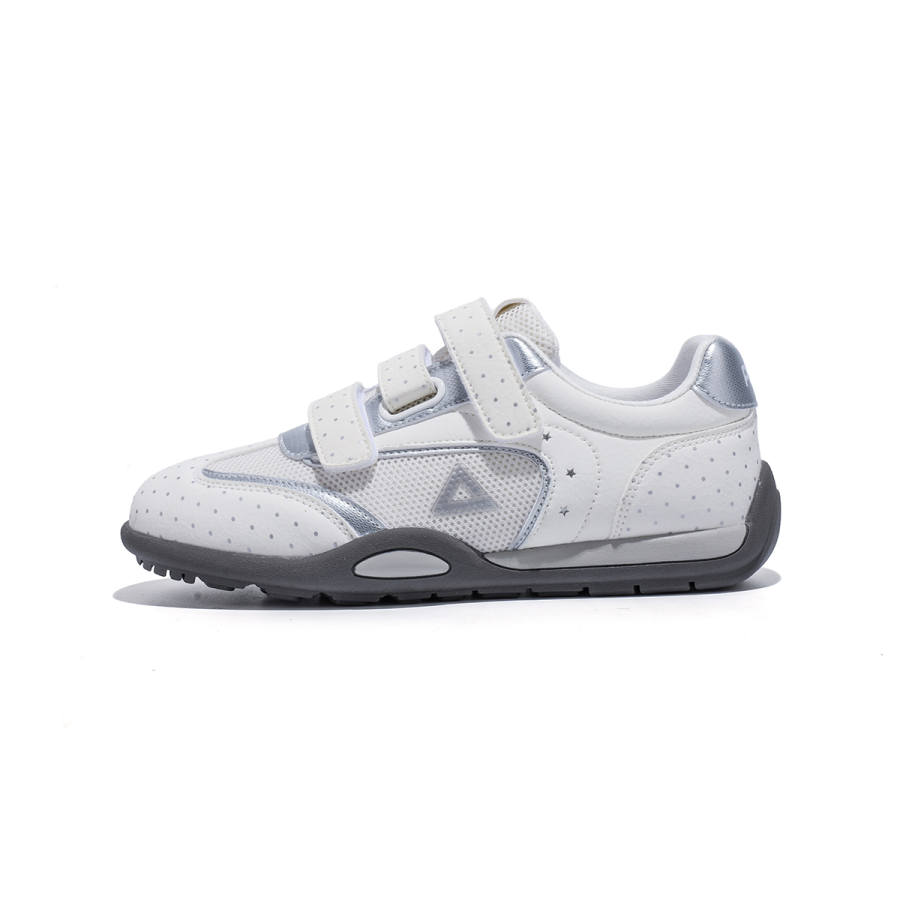 PEAK Low top Kids' Skateboarding Shoes White/Silver Unisex