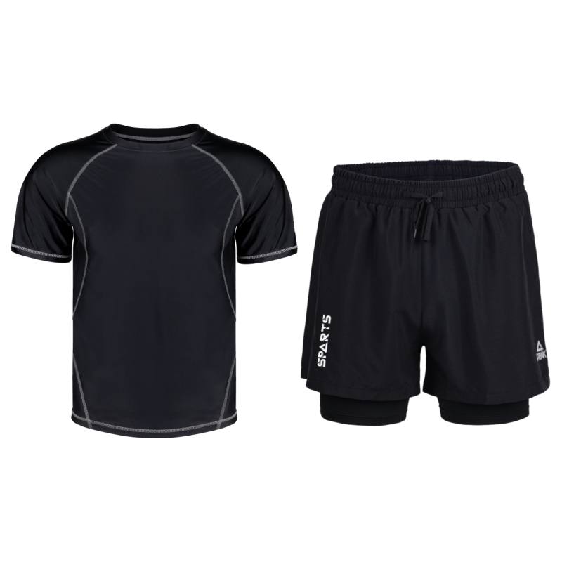 PEAK x SHUILULIANGYONG Casual Sportswear Unisex Two Piece Set Black