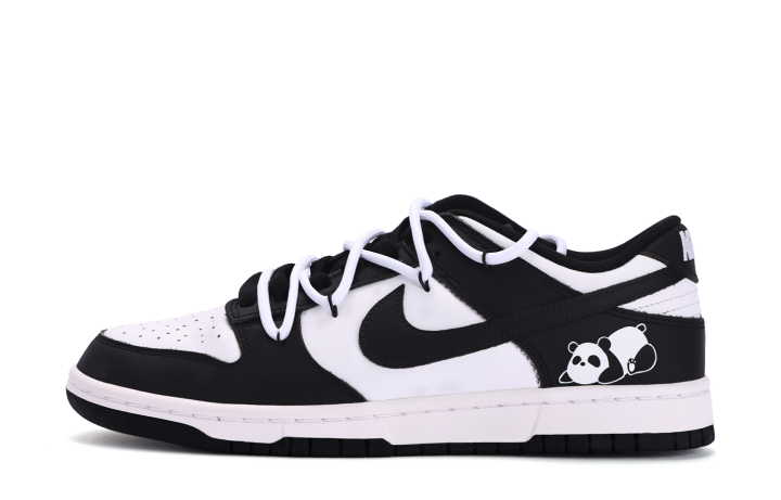 Nike Nike Dunk Coverage Slip Resistant Low top Skateboard Shoes Unisex White Black
