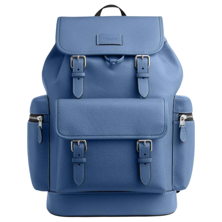 COACH COACH Sprint Cow Leather Backpack Large Men's Denim Blue