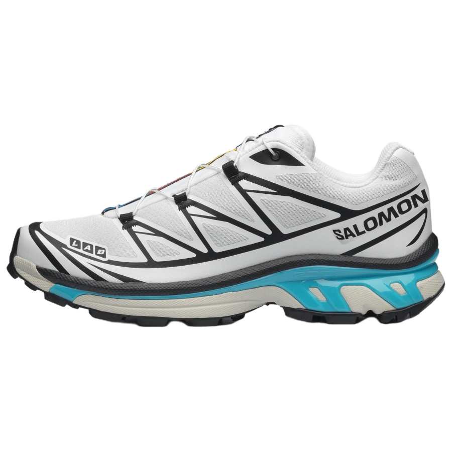 SALOMON XT 6 Running Shoes Unisex White Black Blue