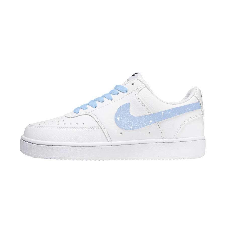 Nike Nike Court Vision 1 Slip Resistant Abrasion Resistant Low top Skateboard Shoes Men's Blue White