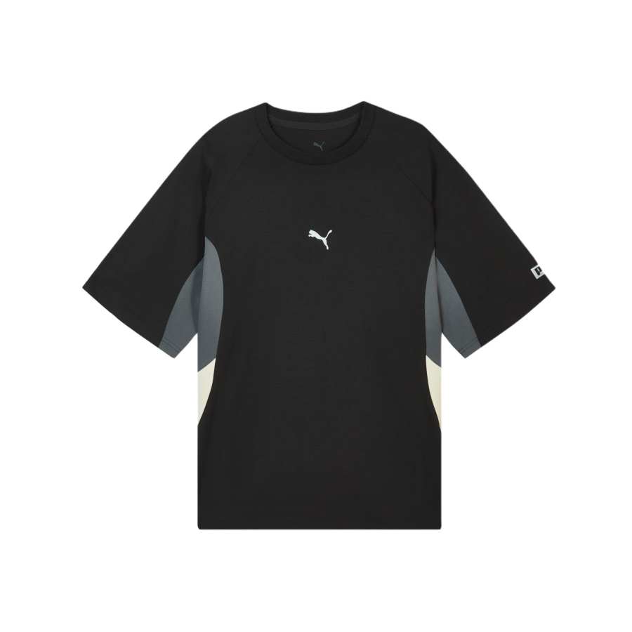 PUMA T Shirts Men's Black 01 Crew Neck Moderate