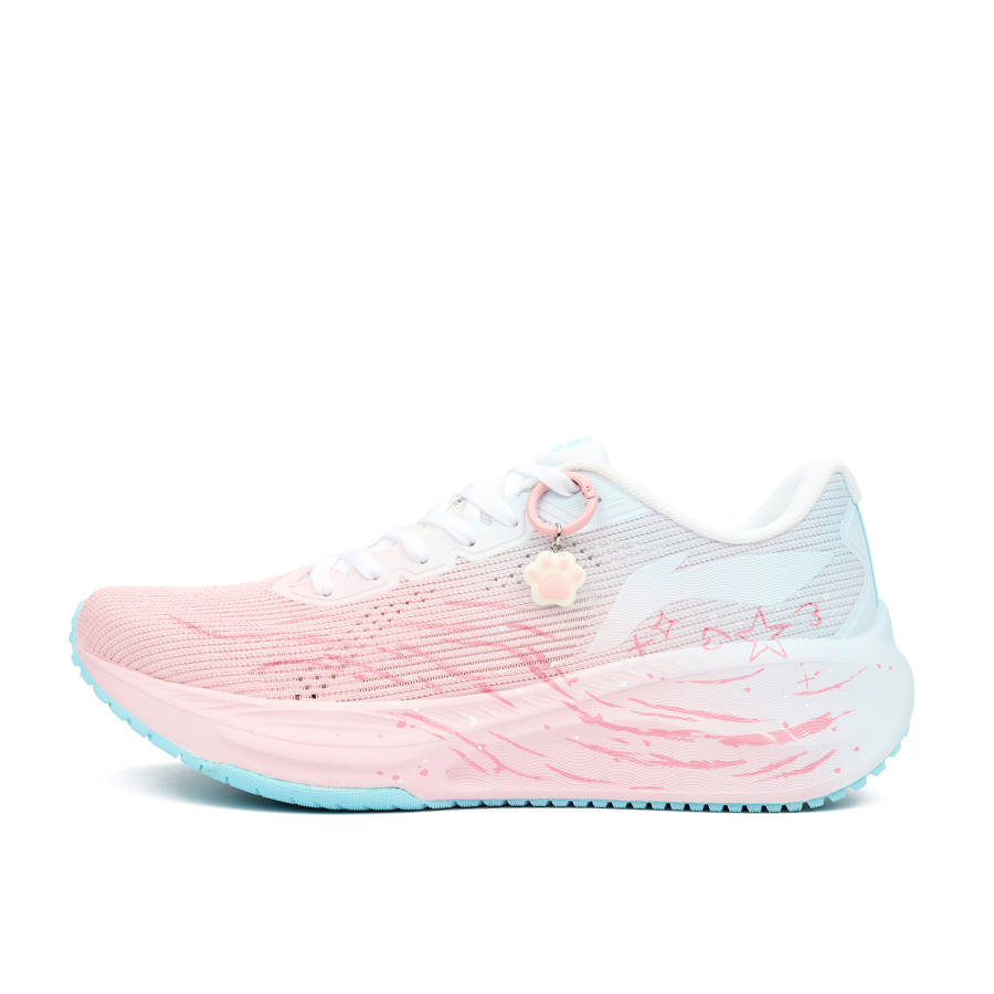 Li-Ning Li Ning Version 2.0 Rebound Lightweight Low top Running Shoes Unisex Blue Pink