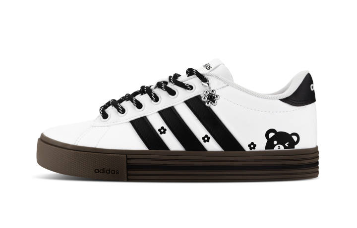 Adidas Adidas Slip Resistant Lightweight Low top Skateboard Shoes Unisex Black White