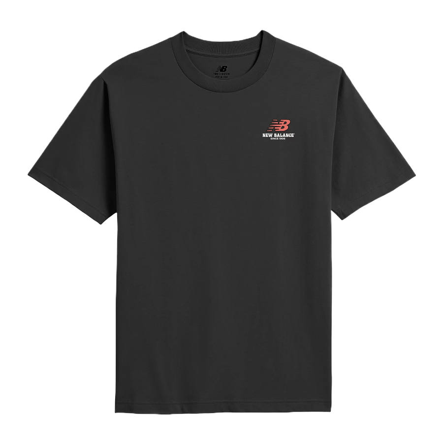 New Balance New Balance T Shirts Men's Black Crew Neck Moderate
