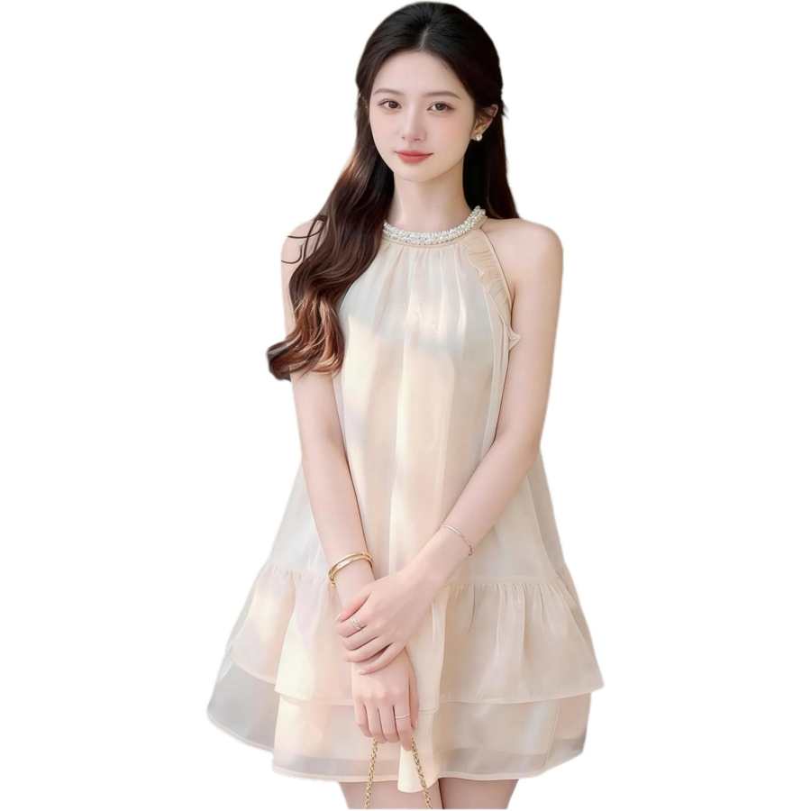 JBBCN Sleeveless Dresses Women's Crew Neck Moderate Short