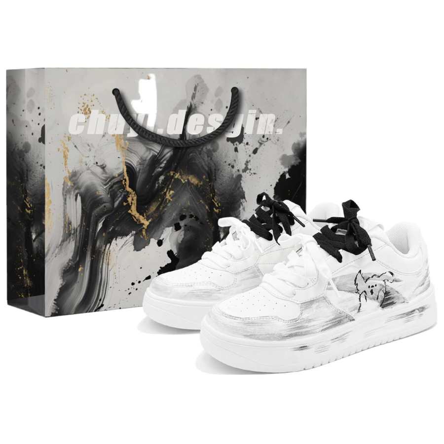 Anta Slip Resistant Abrasion Resistant Low top Skateboard Shoes Unisex Black