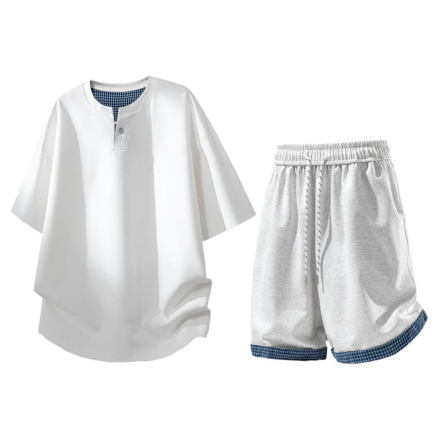 GWAF Casual Sportswear Unisex Henry Collar Moderate