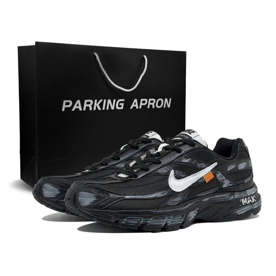 Nike Nike Initiator Cushioning Slip Resistant Abrasion Resistant Low top Casual Running Shoes Unisex Black