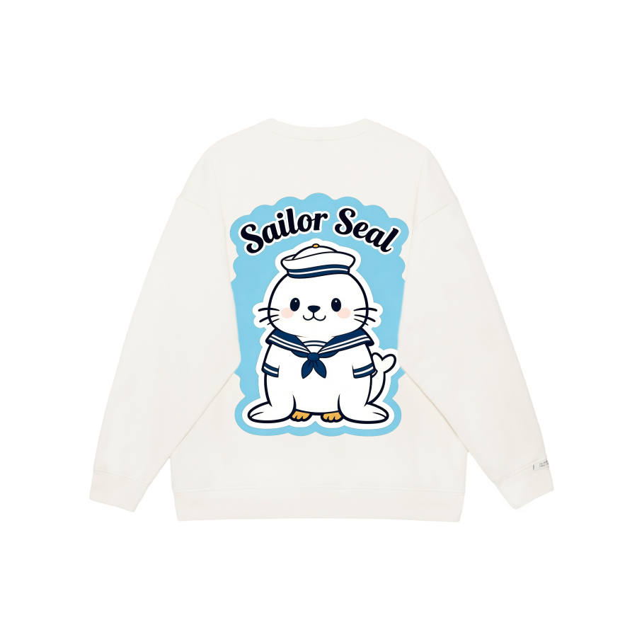 Adidas Adidas LABEL Sweatshirts Unisex White Crew Neck Moderate Regular
