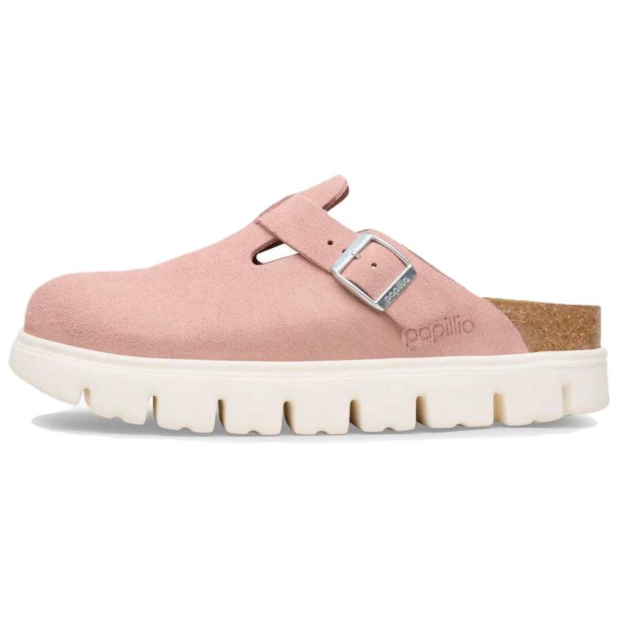 Birkenstock Boston Chunky Abrasion Resistant Birkenstock Shoes Women's Pink Narrow