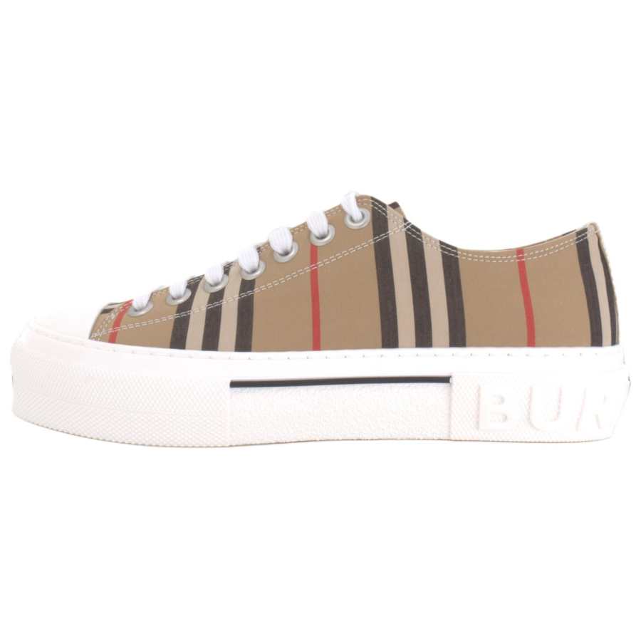 Burberry Icon Low top Canvas Shoes Men's Beige
