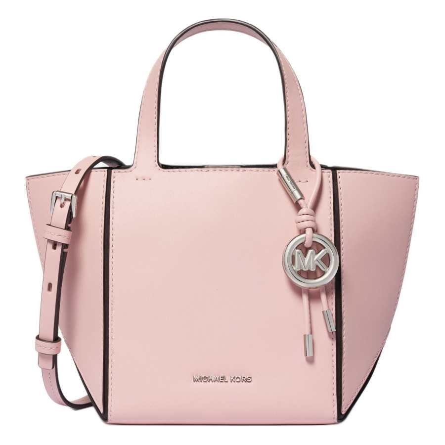 MICHAEL KORS Jordi Cow Leather Handbag Small Unisex Pink