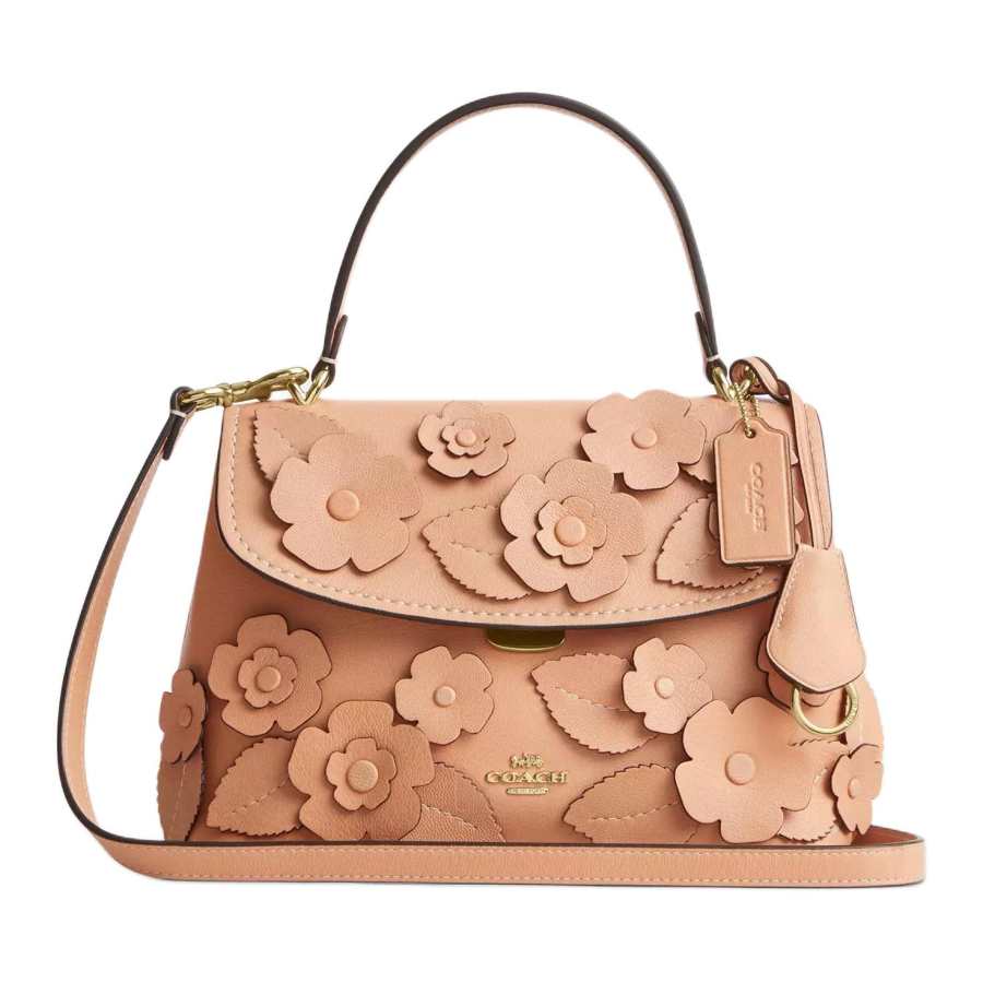COACH COACH Smooth Leather Handbag Small Women's Light Pink