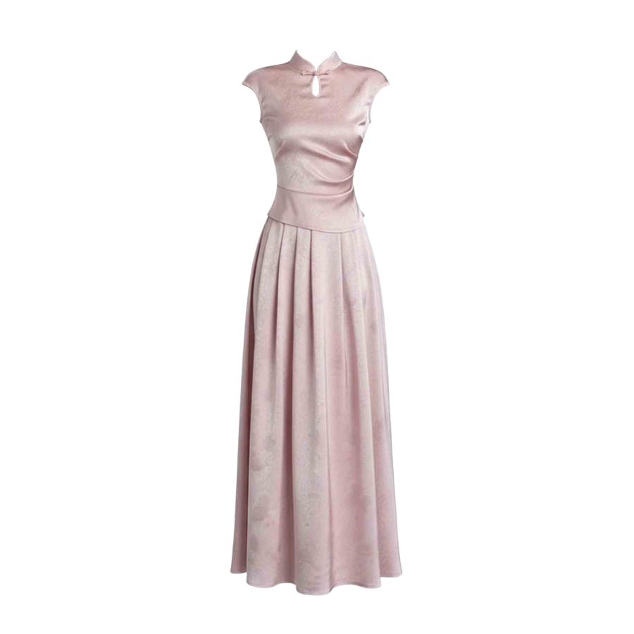 MTHE Two Piece Skirt Sets Women's Half Turtleneck Moderate Long