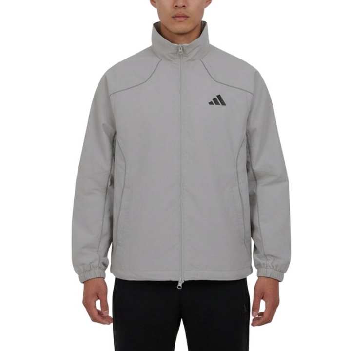 Adidas Adidas Jackets Men's Light Gray Stand Collar Moderate