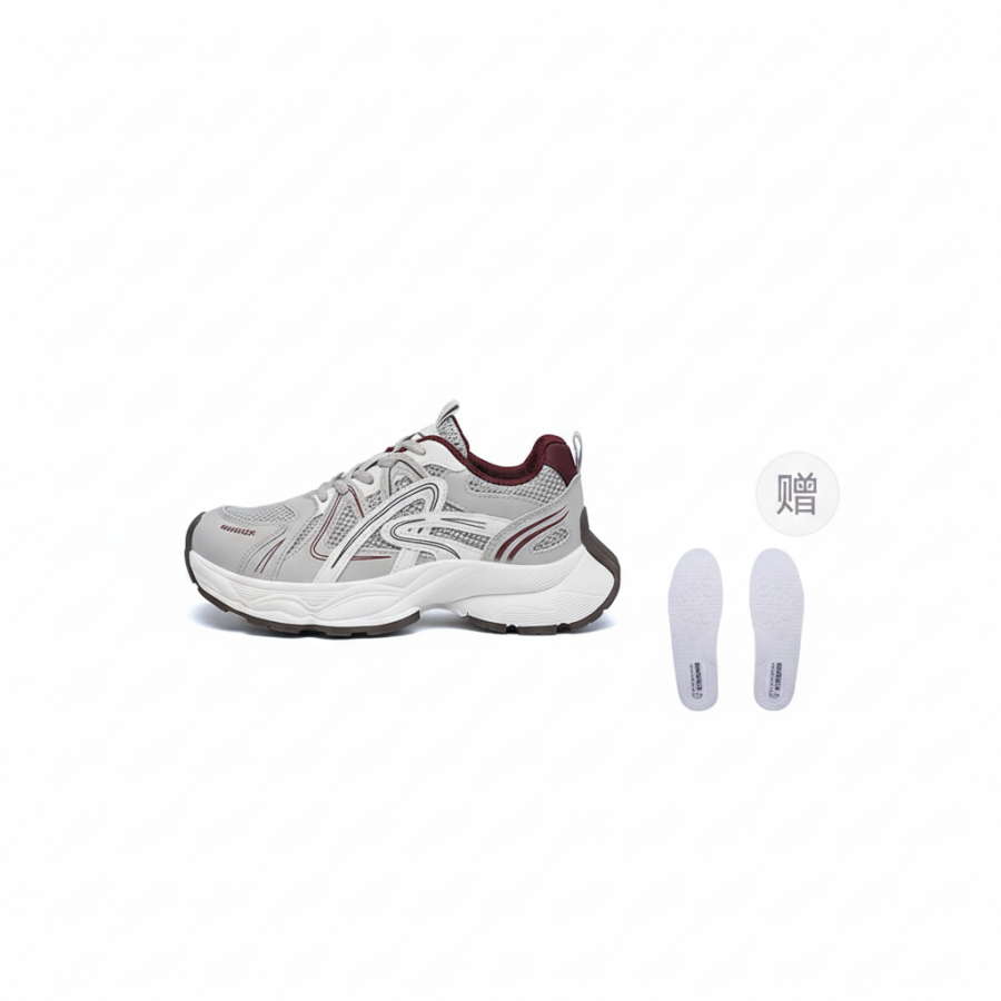 Warrior Cushioning Height Increasing Abrasion Resistant Lightweight Breathable Slip Resistant Chunky Sneakers Unisex
