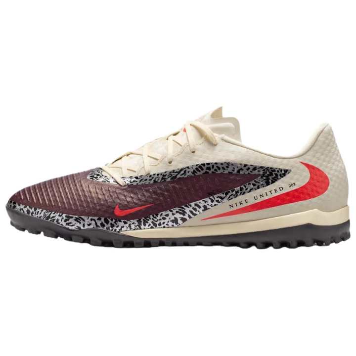 Nike Nike Phantom 6 Artificial Turf Soccer Shoes Unisex Beige Red
