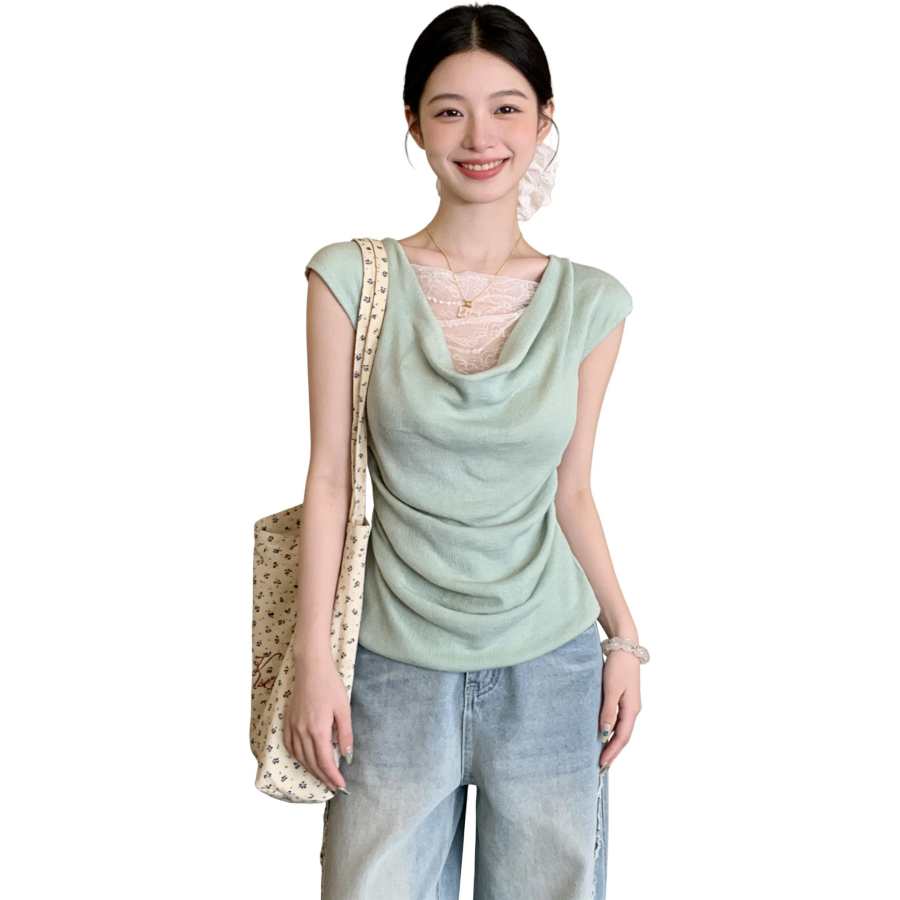 VENICEW T Shirts Women's Crew Neck