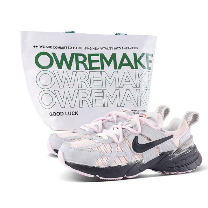 Nike Nike V2K Run Low top Running Shoes Women's Gray Pink