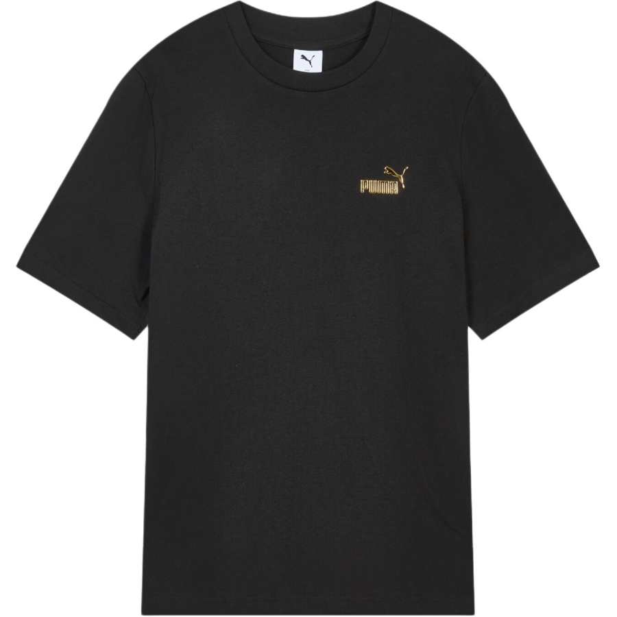 PUMA ESS T Shirts Men's Black Crew Neck Moderate