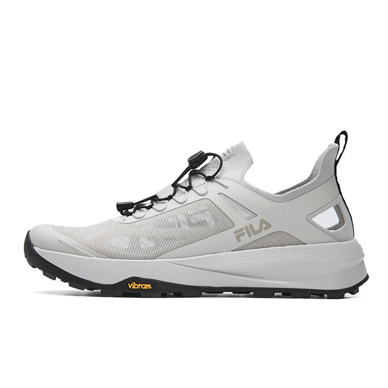 FILA Cushioning Abrasion Resistant Breathable Support Lightweight Outdoor Shoes Men's Lunar Gray