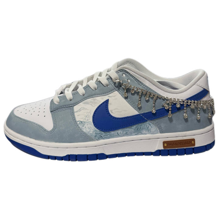 Nike Nike Dunk 'Hyper Royal' Blue Wheat Field Low top Skateboard Shoes Men's Blue White