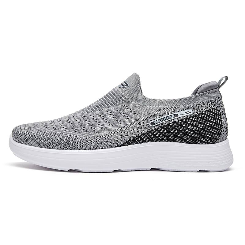 Warrior Height Increasing Abrasion Resistant Lightweight Low top Casual Shoes Men's Dark Gray