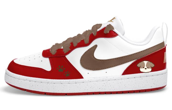 Nike Nike Court Borough 2 Low top Skateboard Shoes Women's White Red