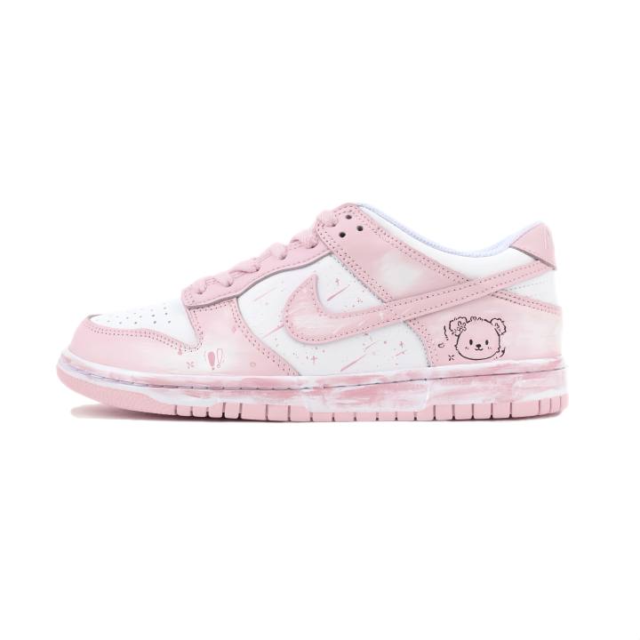 Nike Nike Dunk Peach Bear Low top Skateboard Shoes Women's White Pink