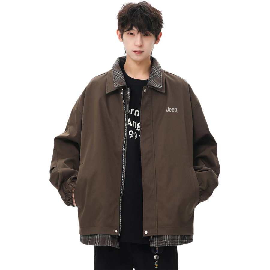 Jeep Jeep Jackets Unisex Lapel Moderate Mock Two Piece