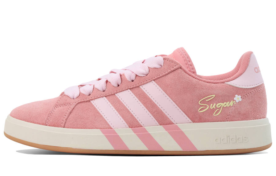 Adidas Adidas Grand Court Base 00s Skateboard Shoes Unisex Low Top Pink