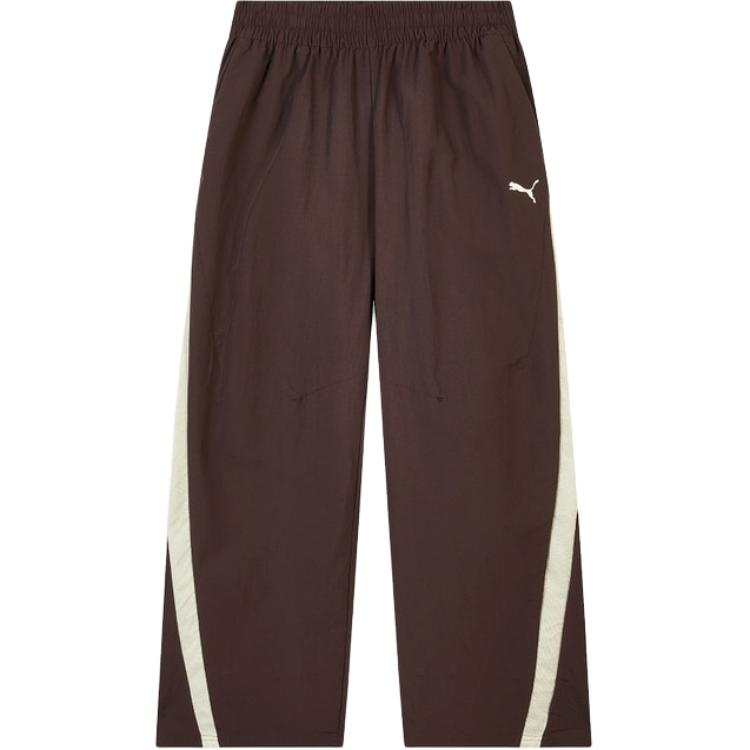 PUMA Casual Pants Men's Brown Moderate Straight Fit Pants
