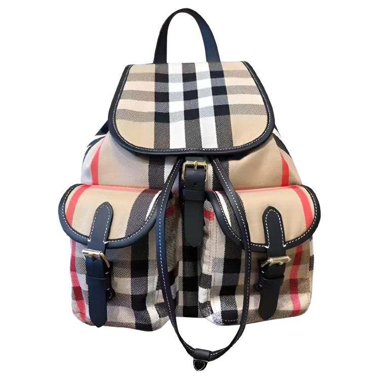 Burberry Burberry Coated Canvas Backpack Unisex Beige