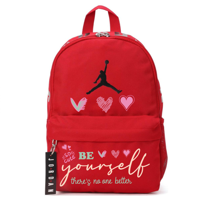 Jordan Jordan Polyester Backpack Small Unisex Red
