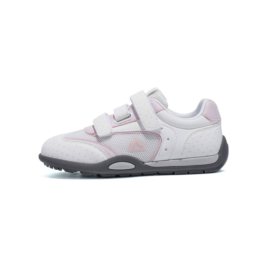 PEAK Slip Resistant, Lightweight, And Breathable Low top Skateboard Shoes Women's White/Pink
